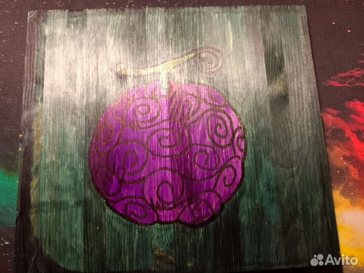 Картина на дереве по аниме гран пис