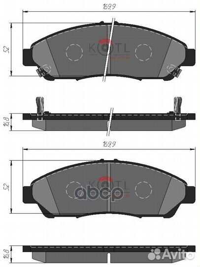 Тормозные колодки 45022szaa00 53KT kotl