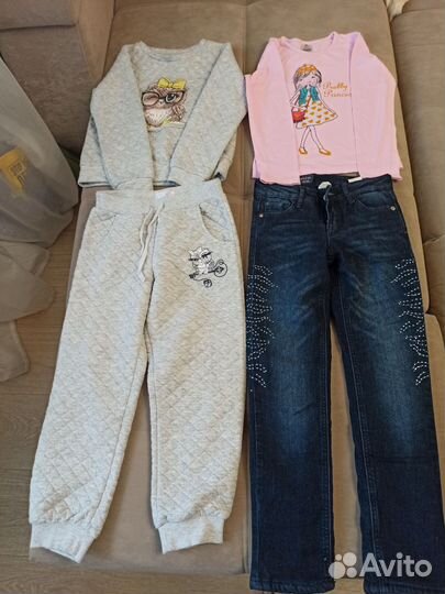 Вещи пакетом на девочку 122-128