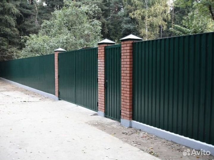 Забор из профнастила