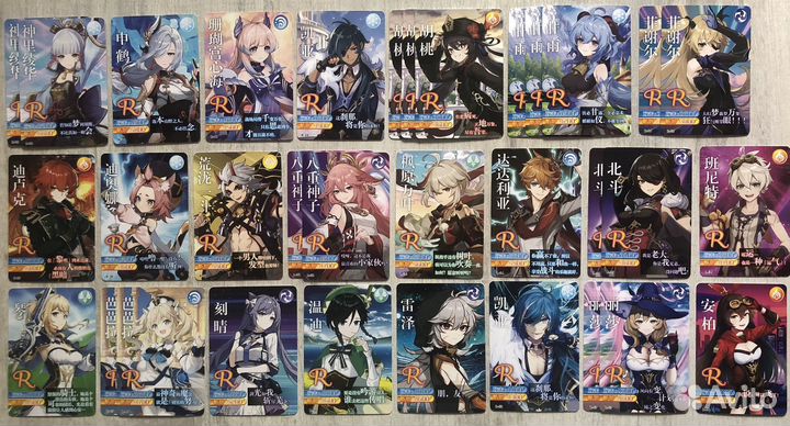 Коллекционные карточки Genshin Impact