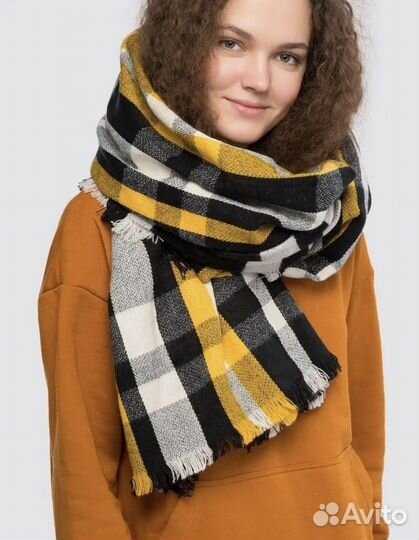 Зимний Палантин Шарф новый и шапка набор