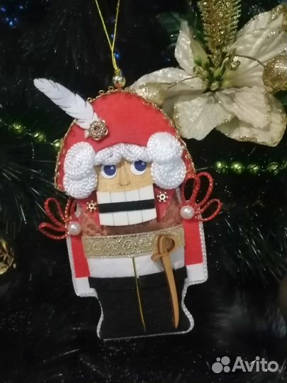 Елочные игрушки ручной работы, дизайнерские