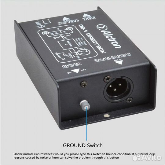 Директ-бокс Alctron DB-1 D.I. Box
