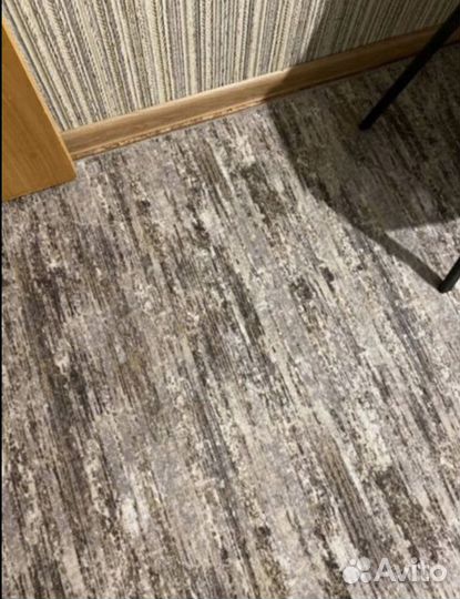 Ковролин палас дорожка серые кубики новый на отрез