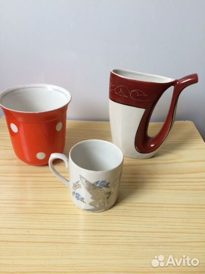 Бокалы, блюдца, розетка (винтаж, СССР)