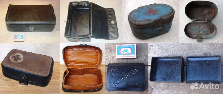 Корпуса старых приборов, футляры, кейсы, аптечки