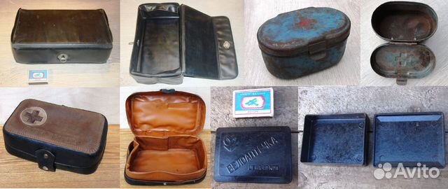Корпуса старых приборов, футляры, кейсы, аптечки