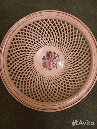 Сухарница, конфетница Кировский фарфор СССР