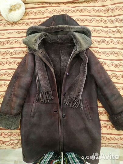 Дубленка натуральная женская 48-50 размер