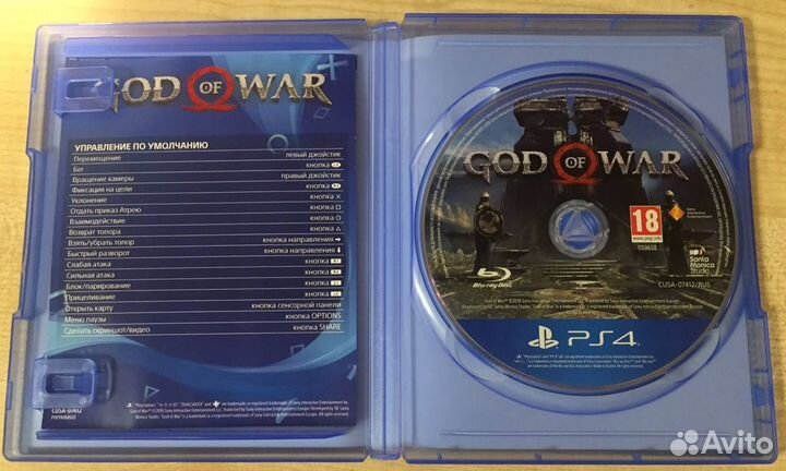 Диск на ps4 GOD OF WAR (2018)