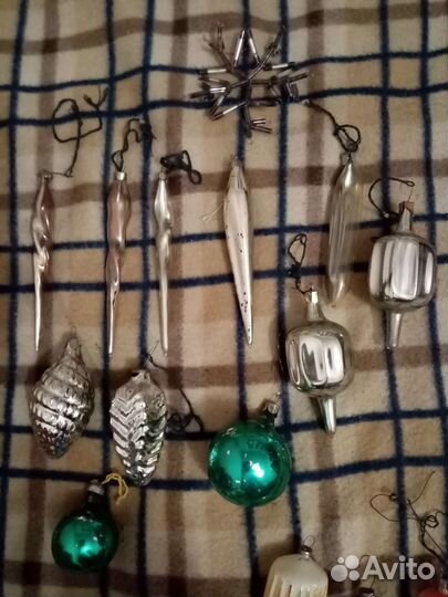 Елочные стеклянные игрушки СССР