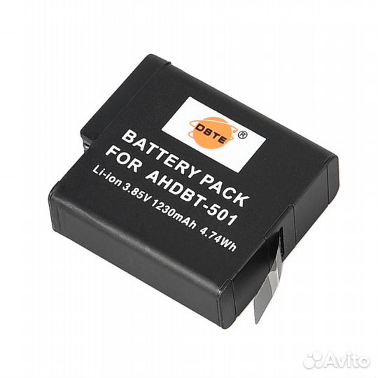 Аккумуляторы GoPro 5/6/7/8 Dste 1230mAh ahdbt-501