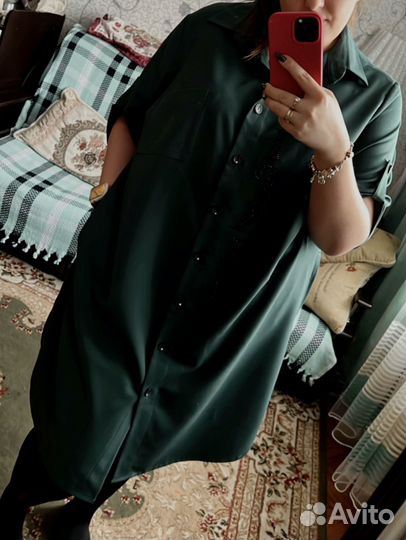 Платье рубашка женское