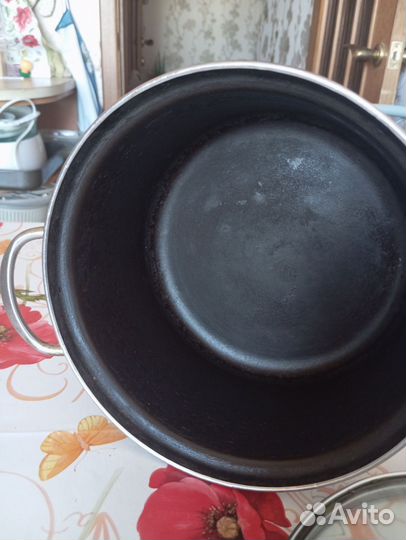 Кастрюля эмалированная СССР с утолщенным дном