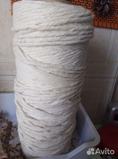 Шпагат хлопковый для макраме, вязания