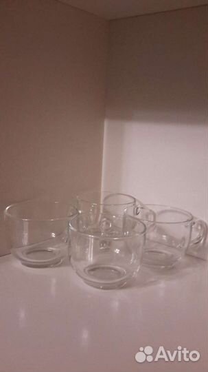 Чайные чашки прозрачные