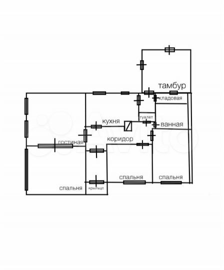 Коттедж 80 м² на участке 7 сот.
