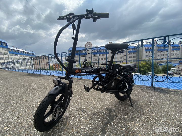 Электровелосипед складной 400W. 2 сиденья. 35км/ч