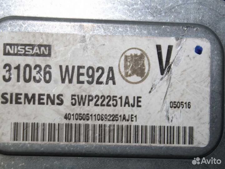 Блок управления АКПП nissan wingroad WFY11 QG15-DE 31036WE92A