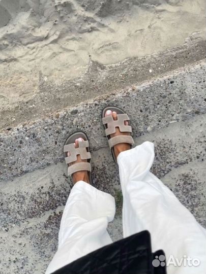 Шлепки hermes chypre