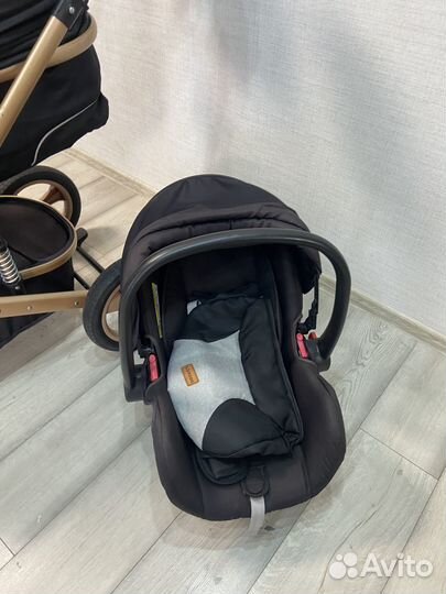 Детская коляска - трансформер Luxmom 518 3в1 черны