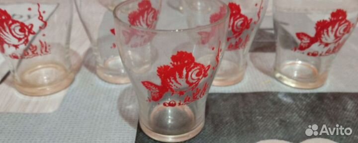 Стеклянные стопки СССР, штучно и наборы со скидкой