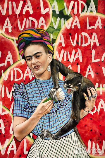 Картина маслом на холсте. Фрида Кало