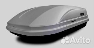 Бокс Евродеталь Магнум 300 серый карбон на крышу