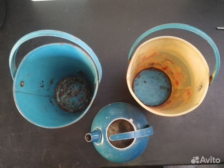 Детское ведёрко и чайник гдр