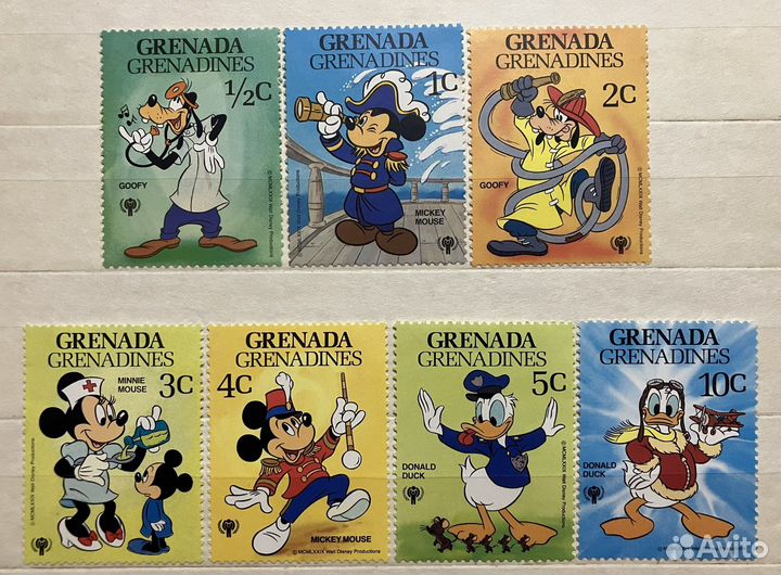 Марки Дисней серии