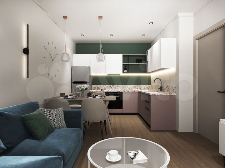 1-к. квартира, 32,3 м², 1/4 эт.