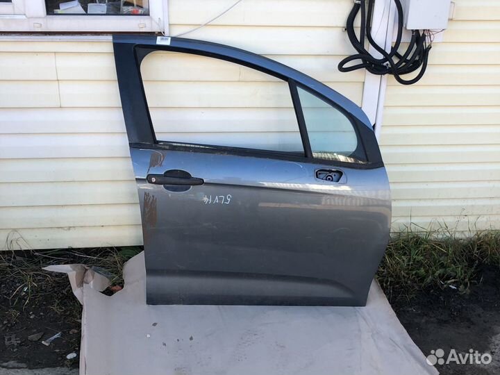 Дверь передняя правая ситроен с3 серая
