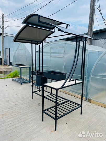 Мангал с крышей