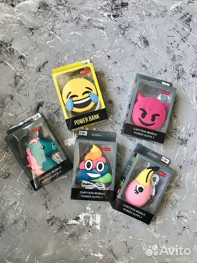 Power bank «смайлы» новые