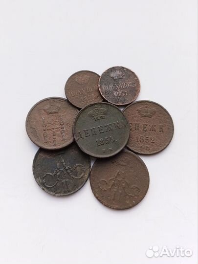 Полушки и Денежки 1852-1962 (Цена за всё)