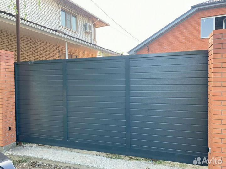 Откатные ворота под ключ