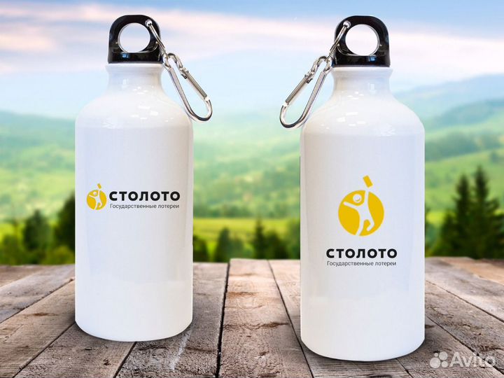 Бутылка для воды+печать логотипа, опт