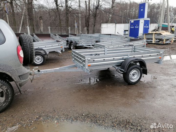 Прицеп легковой 2,45 на 1,23 от мзса. Фаркопы