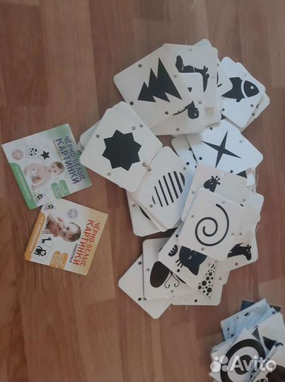 Черно белые картинки для новорождённого