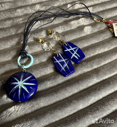 Комплект украшений муранское стекло