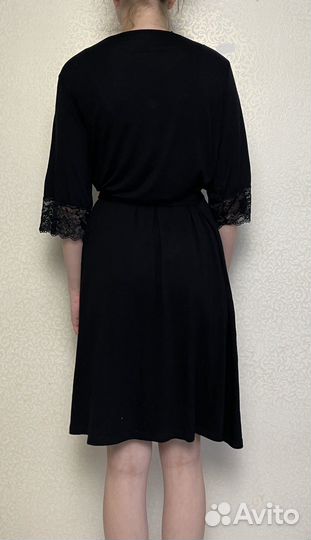 Халат домашник с кружевами