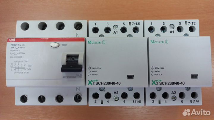 Узо ABB, контакторы Moeller, лампы Е40 Osram