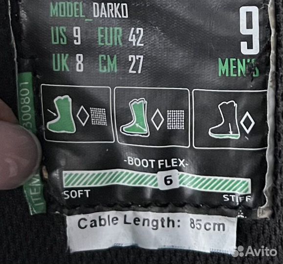 Сноубордические ботинки Darko K2, шлем Mango Quota