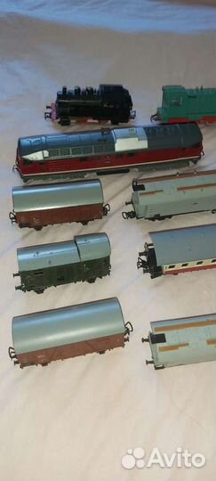 Железная дорога Riko 16ми очень много рельс и ваго