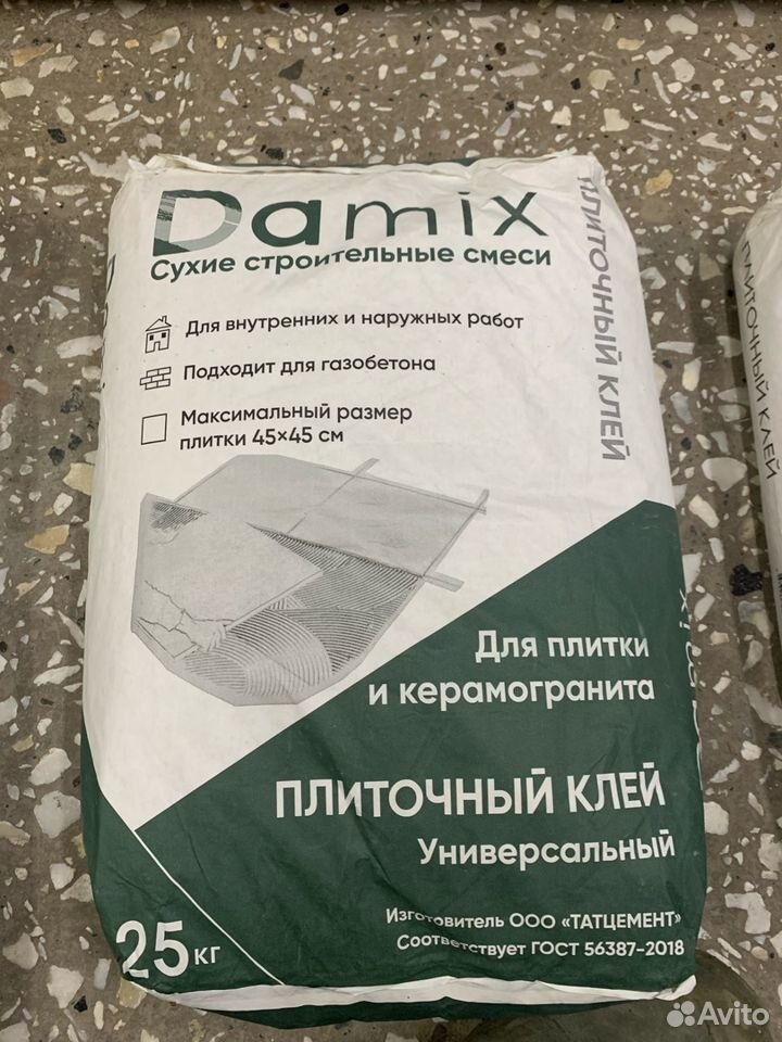 Плиточный клей Damix