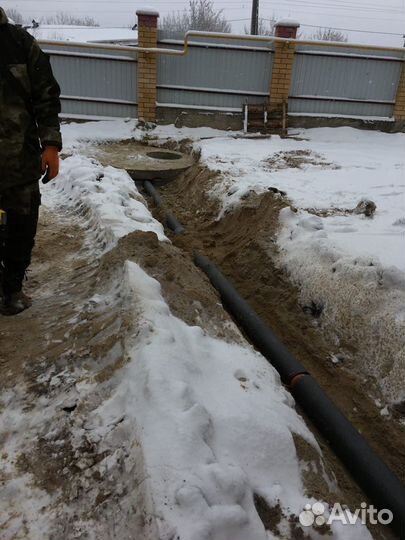 Установка септиков, сливных и выгребных ям