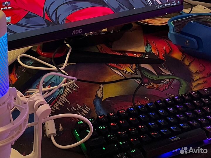 Мышь Logitech G102 lightsync + игровая клавиатура