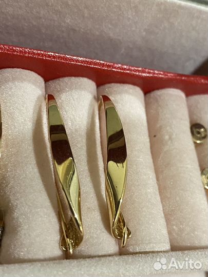 Золотые серьги 585 пробы