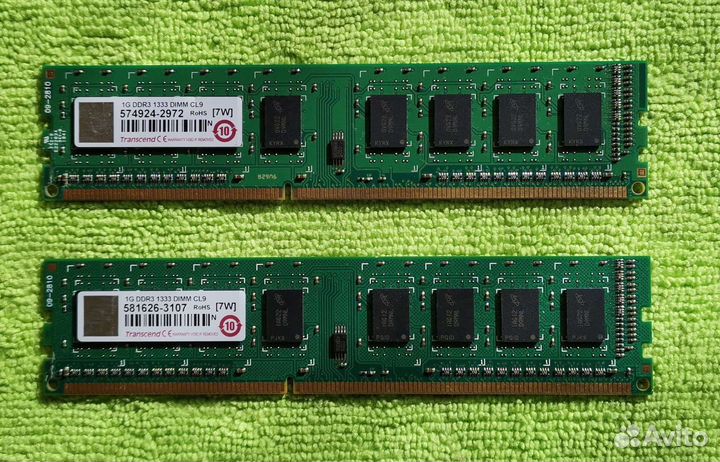 Оперативная память Transcend 1Gb DDR3